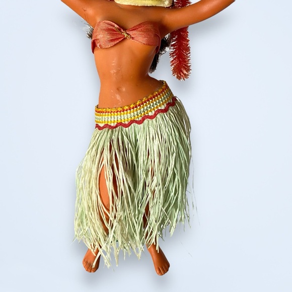 Rare Vintage Set of 2 Hawaiian Hula Dancers 11.5” Tiki Made in